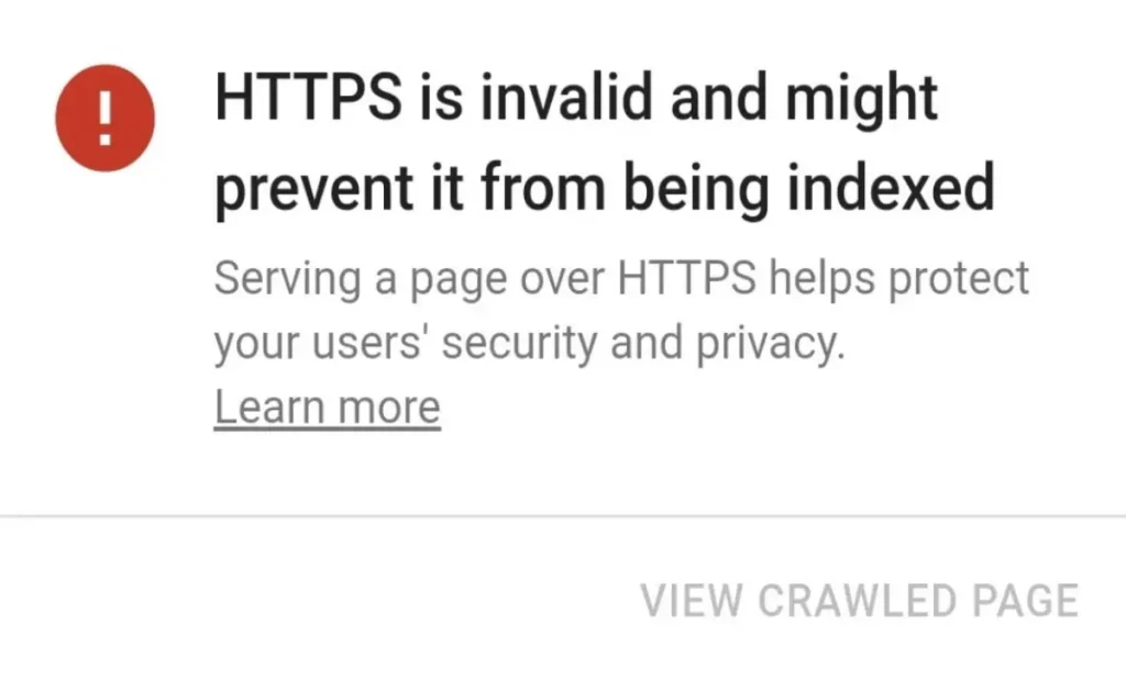 چگونه از بروز مشکل "HTTPS not evaluated" جلوگیری کنیم؟